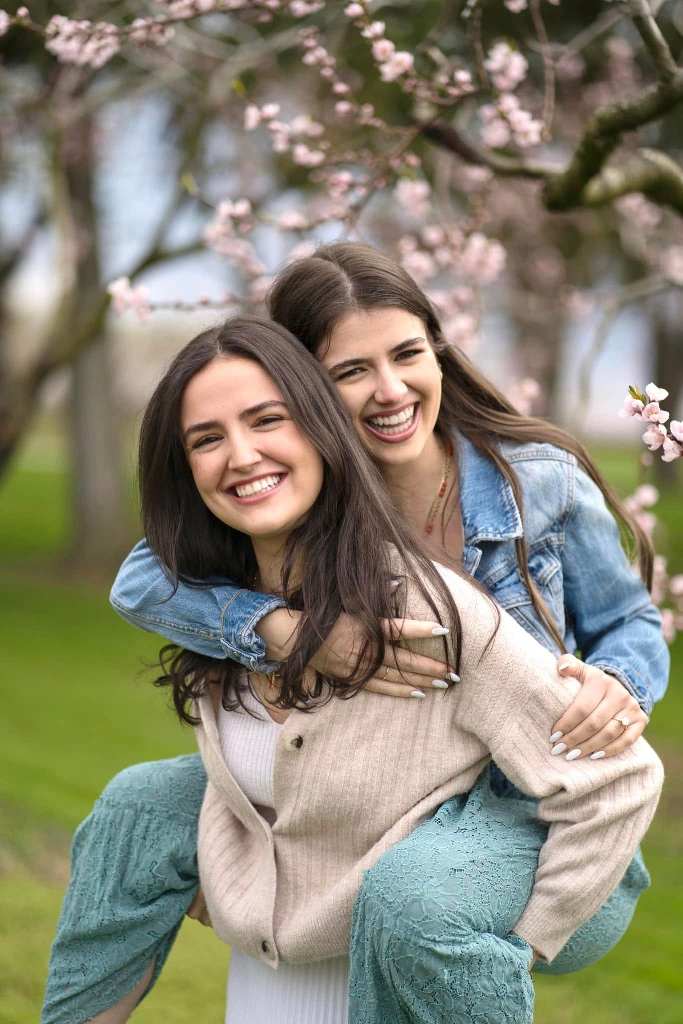 Outdoor portrait of two women